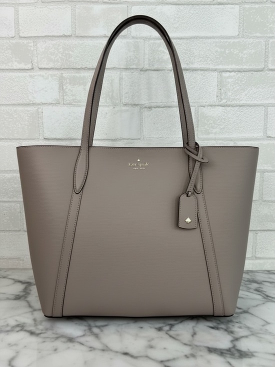 kate spade Handbags - Kate Spade Cara Large Leather Tote Warm Taupe Work Bag EUC - MSRP $329